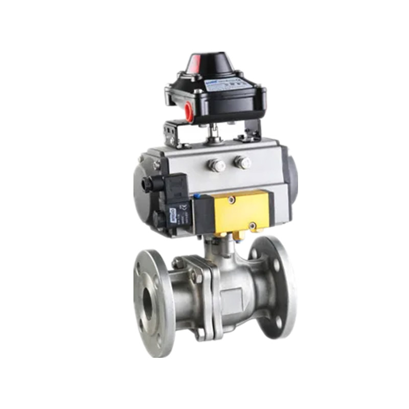 Pneumatik digerakkan injap bola flanged 2-pc ansi 150lb