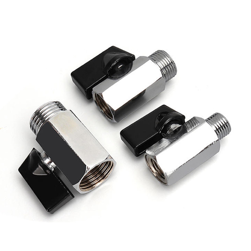 Injap bola mini tembaga dengan pemegang aluminium