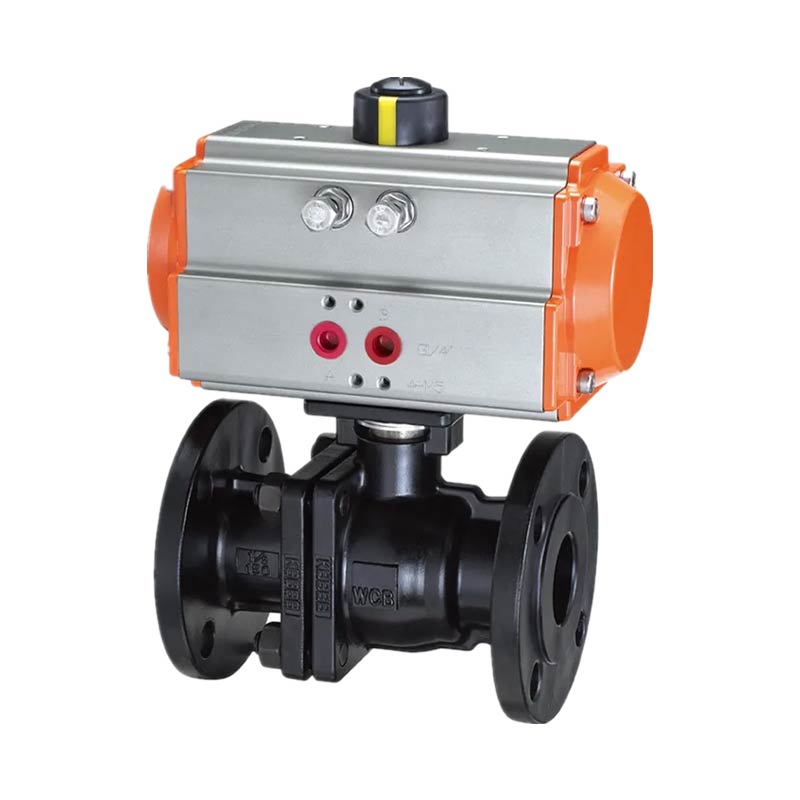 Pneumatik Cast Steel 2pc Flange Ball Valve