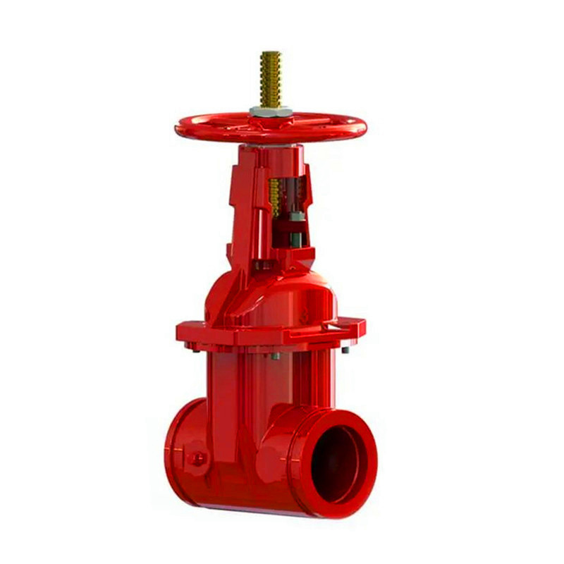 Perlindungan Kebakaran Grooved Rising Stem Gate Valve