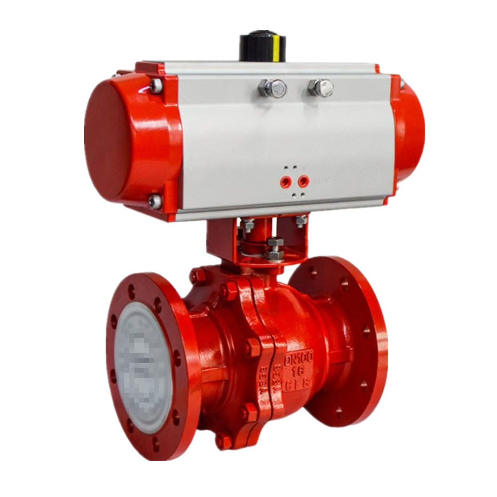 Pneumatik Gambar 2-Piece Flanged Fire Safe Ball Valve